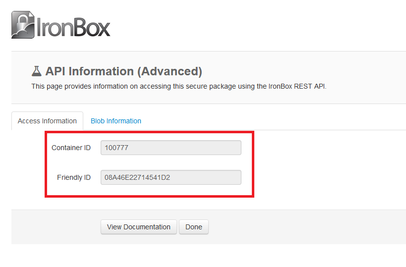 How to find your IronBox Container ID or Friendly ID IronBox Help Center